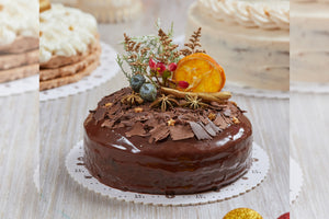 Mini Torta de chocolate Navideña